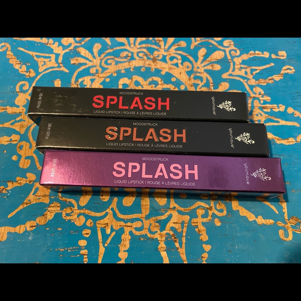 BNIB bundle of 3 Younique Splash Liquid Lipsticks